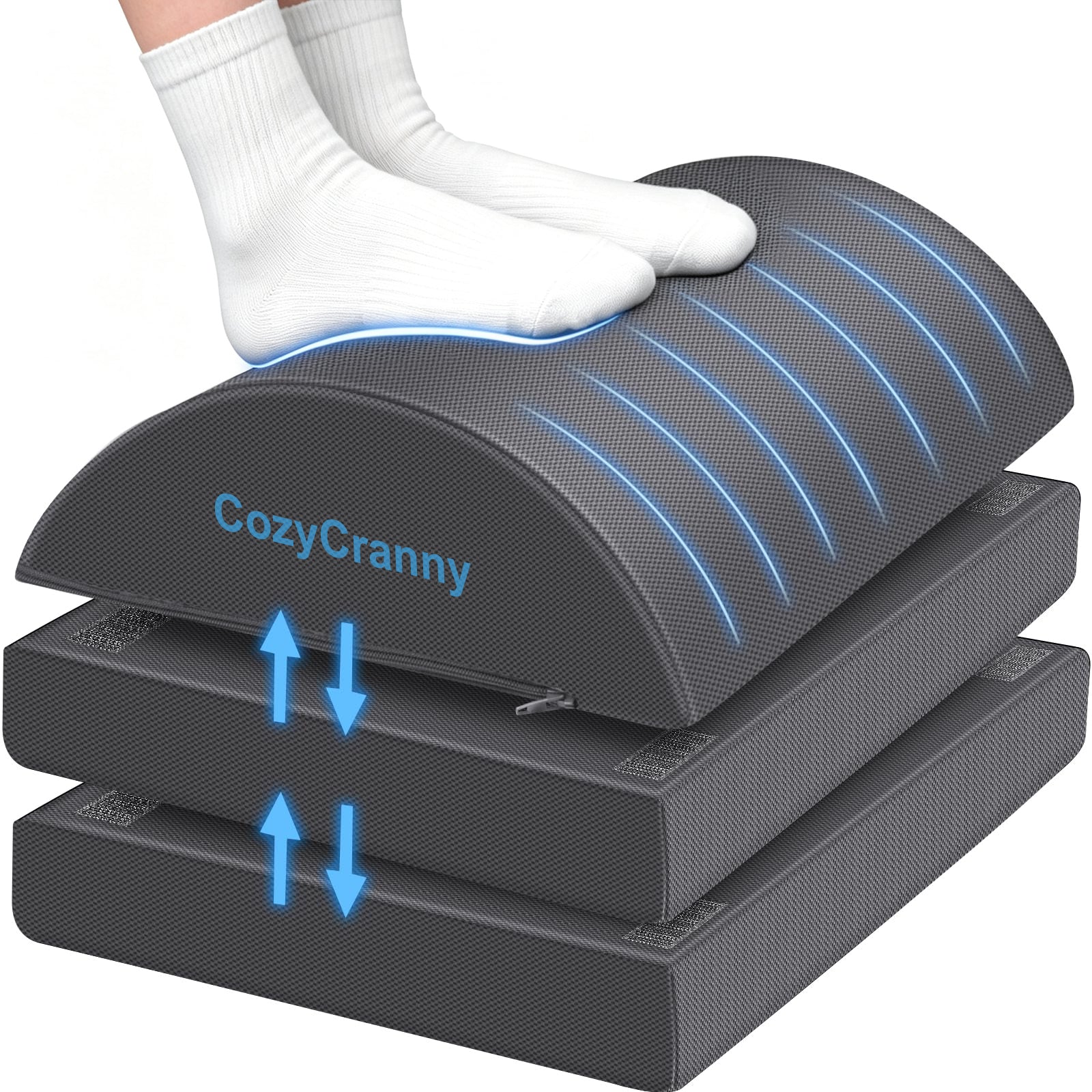 Adjustable Memory Foam Foot Rest